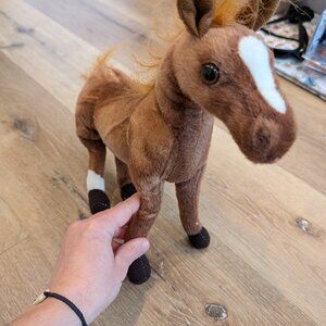 Brown Stuffed Horse - Bendable Legs